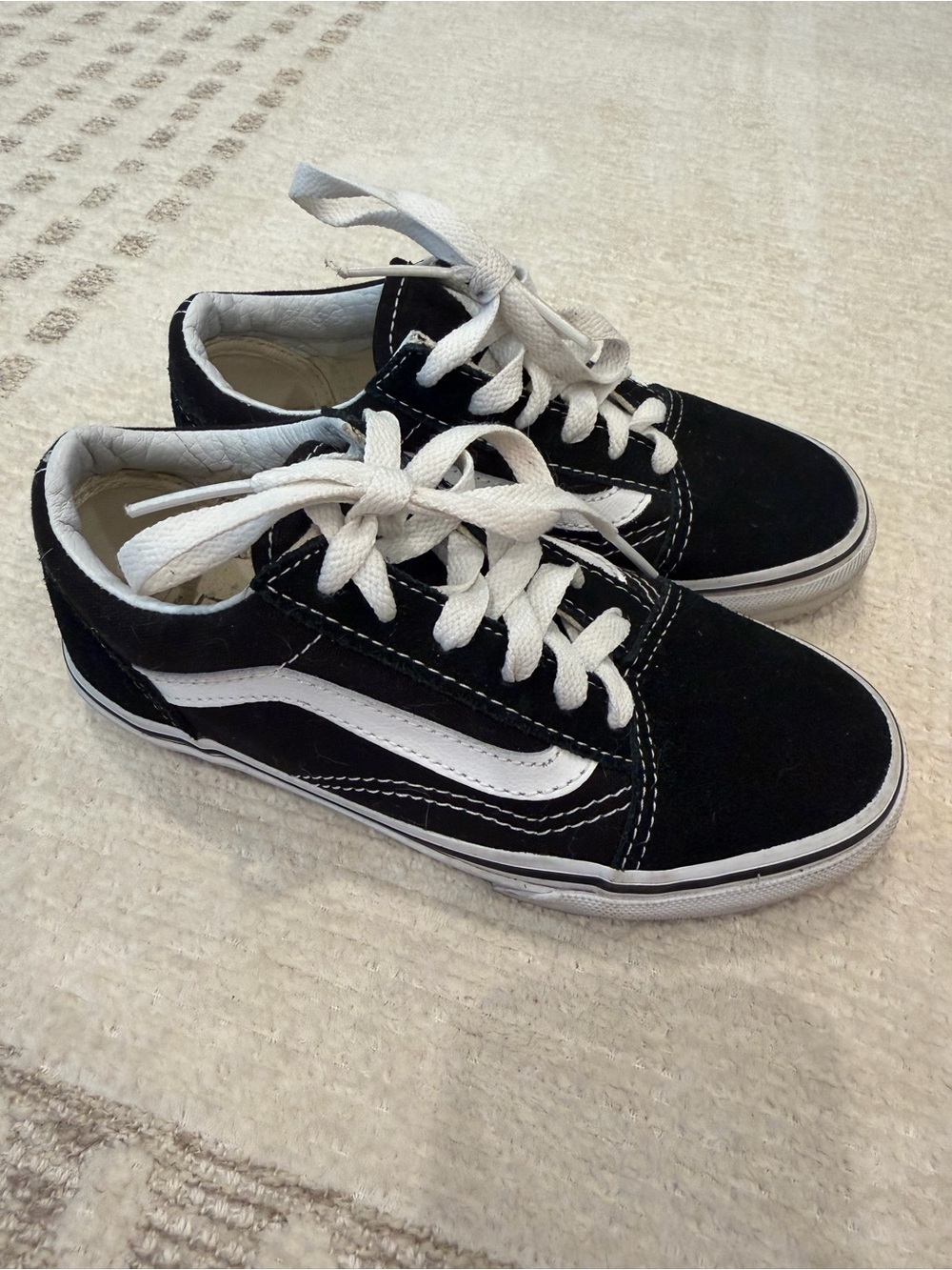 Vans Kids' Preschool Canvas Old Skool Shoes, Kids 13